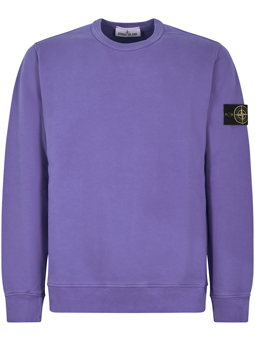 Stone Island Men's Crew Neck Sweater With Subtle Texture
