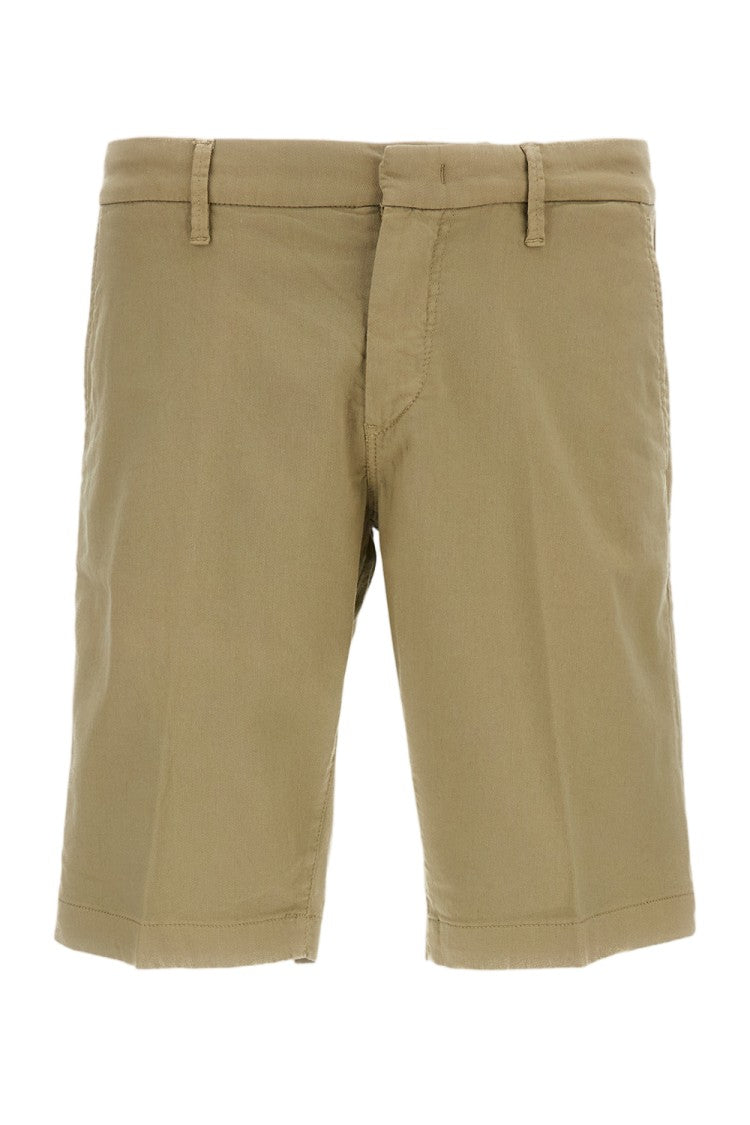 Fay White Stretch Cotton Chino Shorts