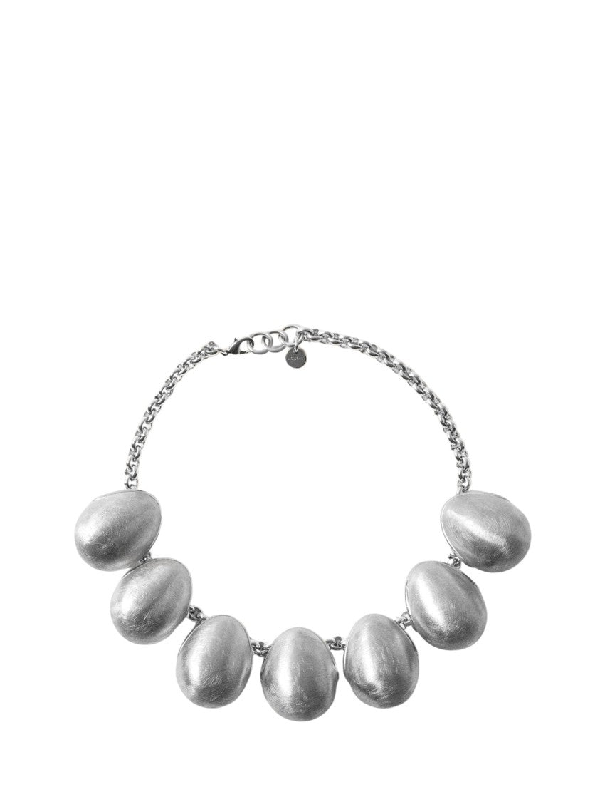 Jacquemus Silver Grape-Shaped Charm Necklace
