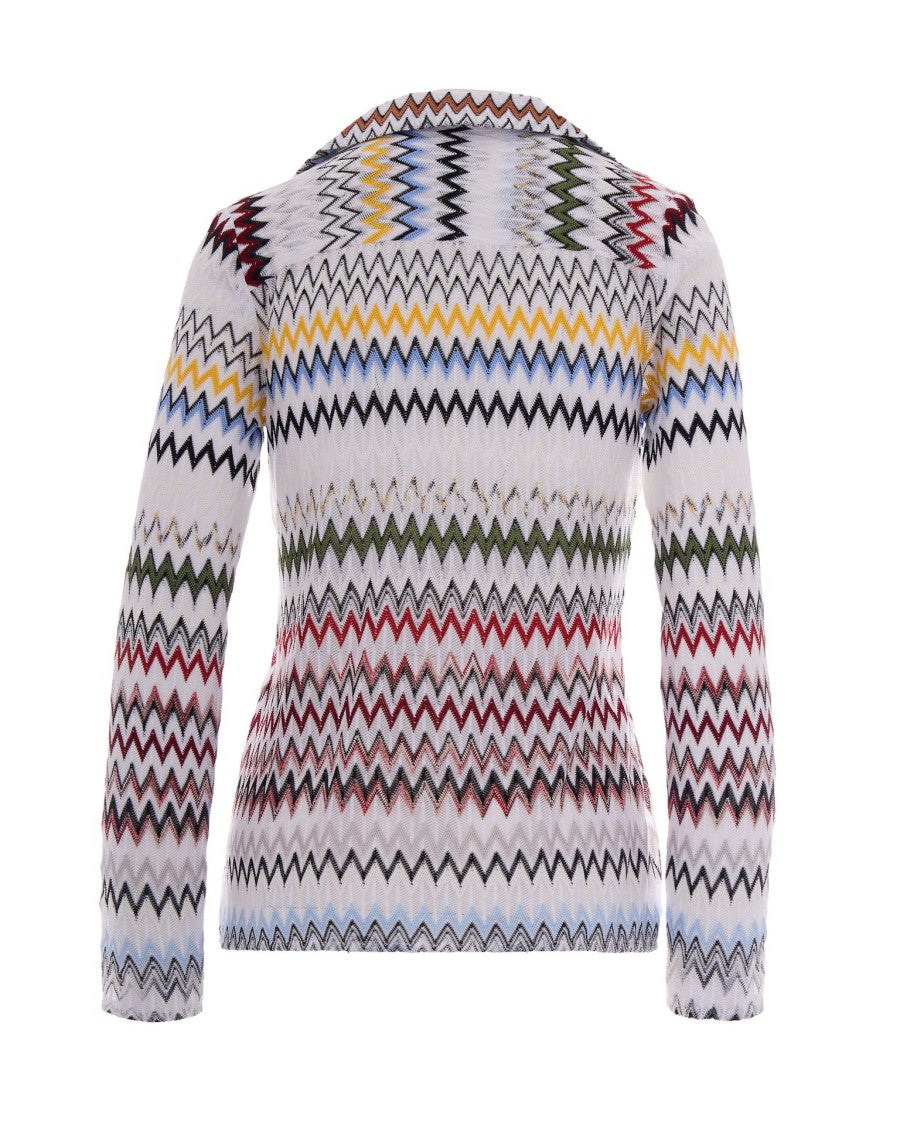 Missoni Zig Zag Viscose Polo Shirt