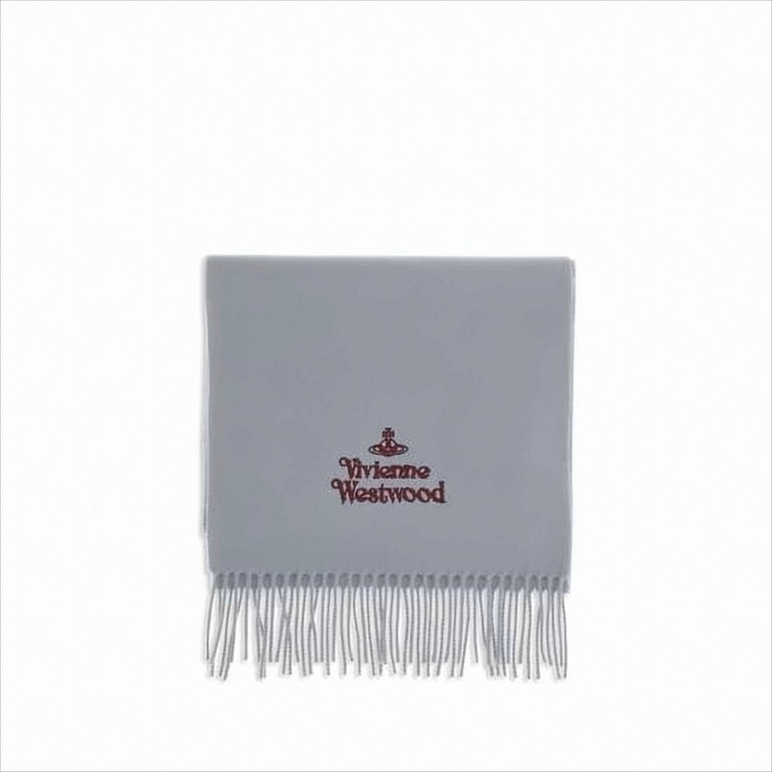 Vivienne Westwood Embroidered Logo Wool Scarf