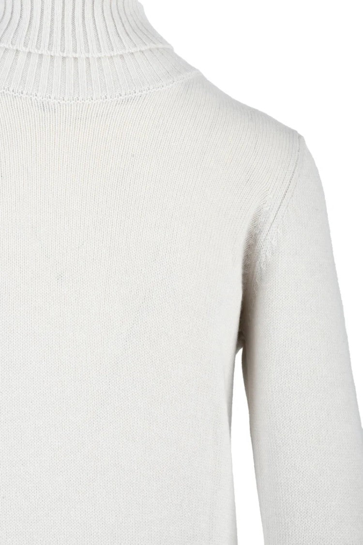 Panicale Cashmere Turtleneck Sweater - White
