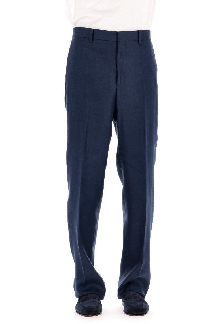 Tagliatore Over Fit Pure Linen Trousers