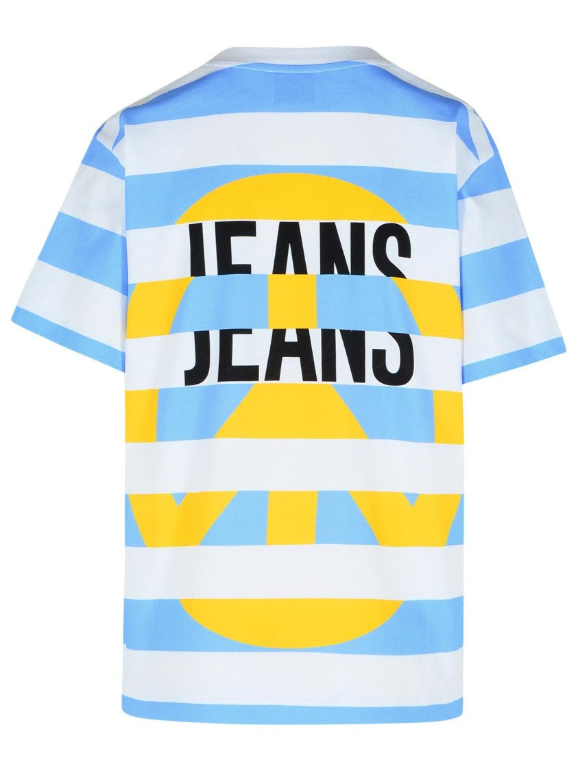 Moschino Jeans Light Blue Cotton T-Shirt