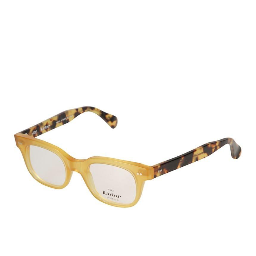 Kador Kayo Rectangular Sunglasses With Translucent Amber Front