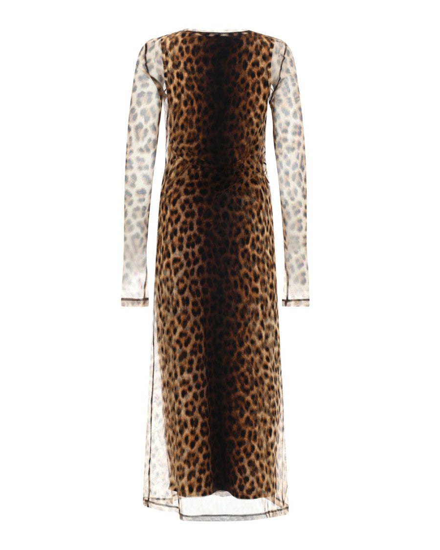 Sportmax Animal Print Tulle Dress