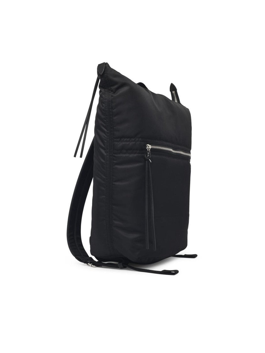 Maison Margiela Black Fabric Backpack With Iconic Four Stitches Detail