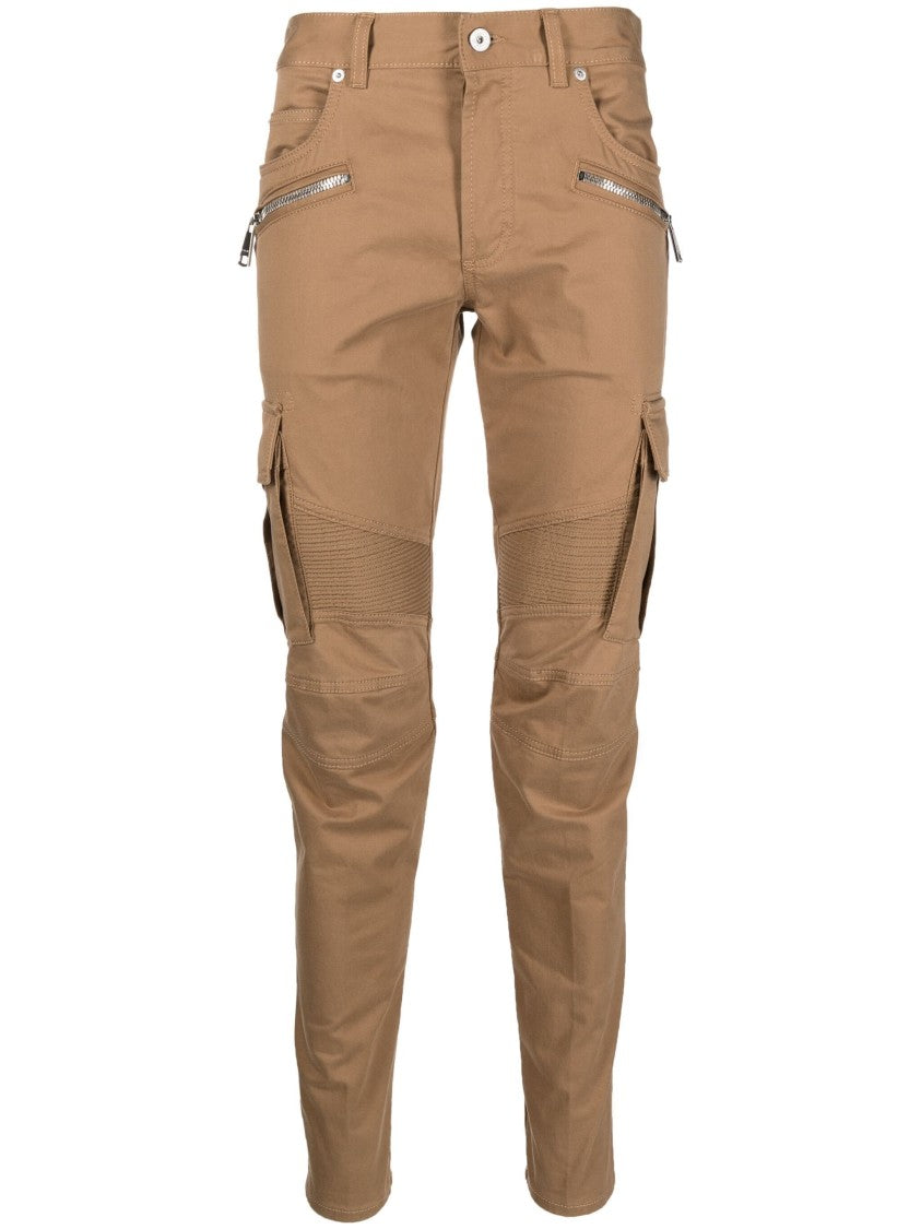 Balmain Tapered Cotton Cargo Pants
