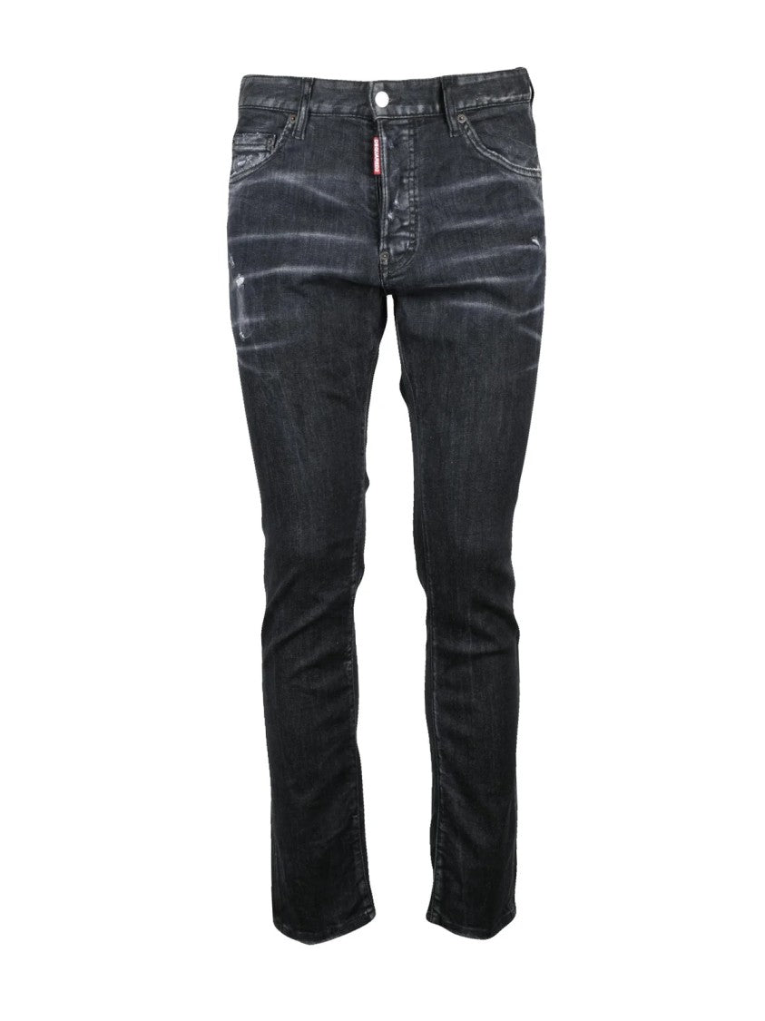 Dsquared2 Black Cotton-Blend Cool Guy Jeans