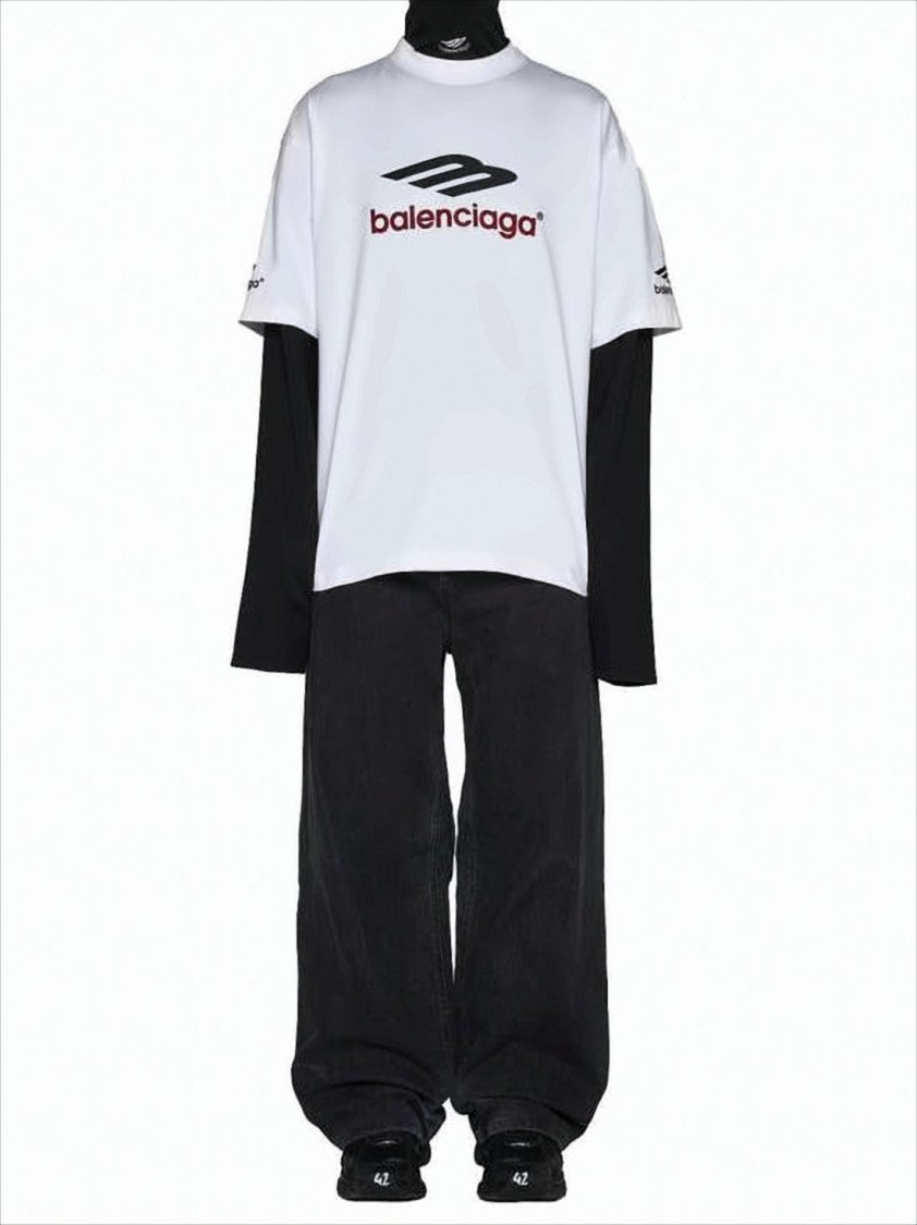 Balenciaga Loose-Fit Wide-Leg Denim Pants