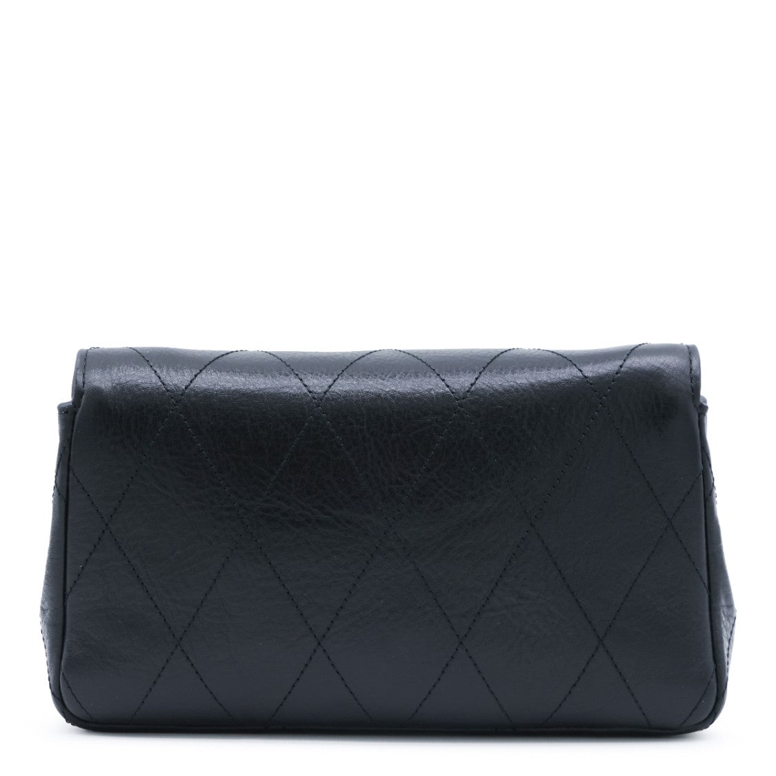 Tory Burch Quilted Black Leather Charlie Shoulder Bag With Gold Hardware