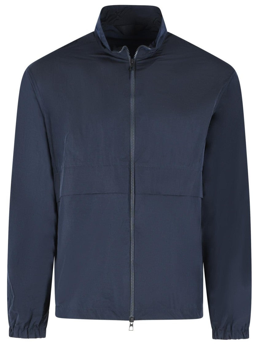 Moncler 'Rastaban' Midnight Blue Polyamide Foldable Jacket