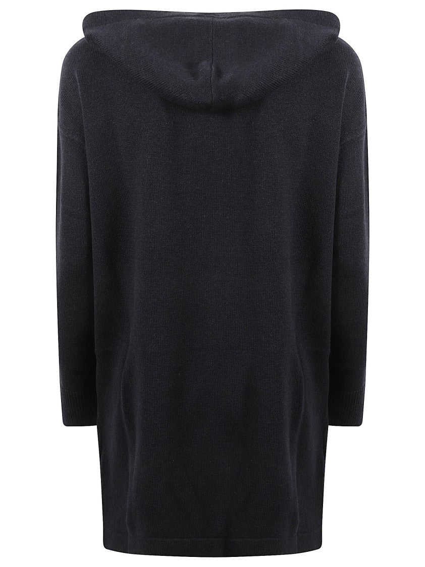 Max Mara Relaxed Fit Black Dress With Hood