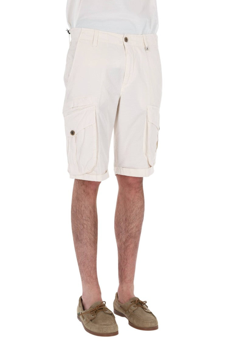 Myths Zeus Cargo Cotton-Linen Denim Shorts