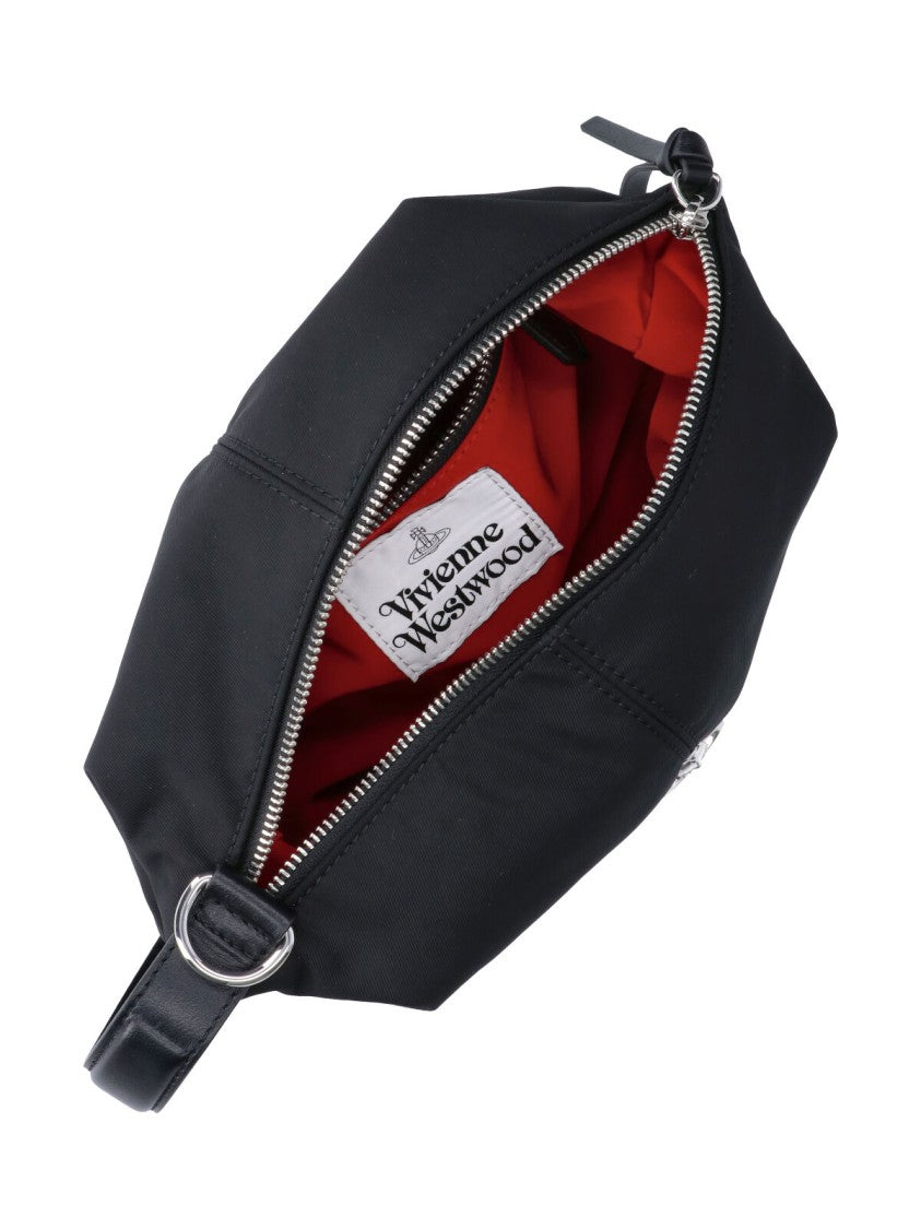 Vivienne Westwood Black Wash Bag Fabric Zip Pouch