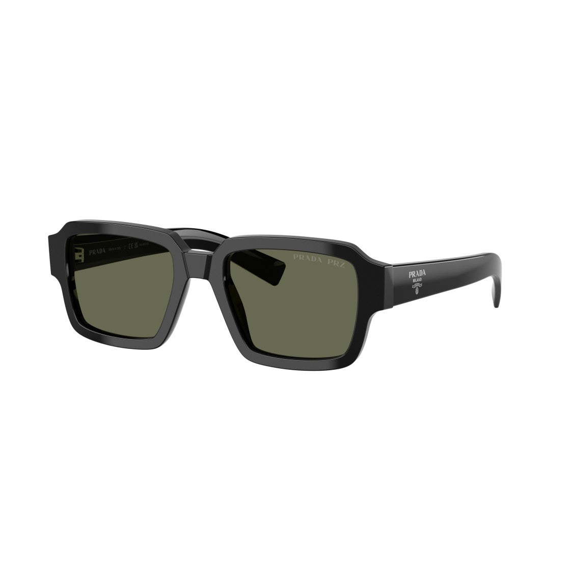 Prada 0Pr 02Zs Bold Rectangular Tortoiseshell Sunglasses From Prada