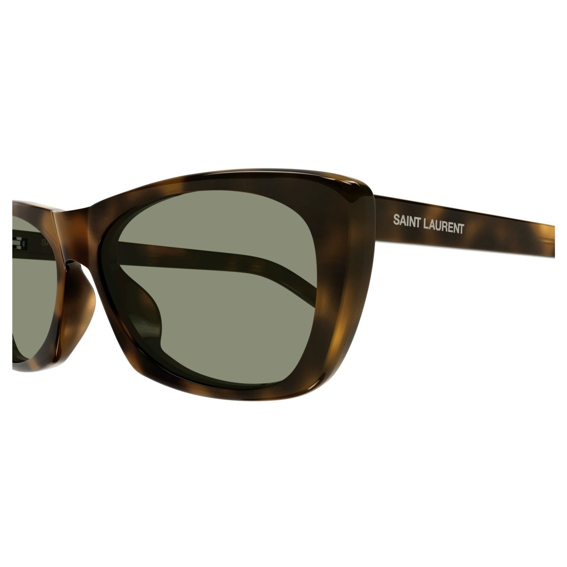 Saint Laurent Sl 613 Rectangular Tortoiseshell Sunglasses