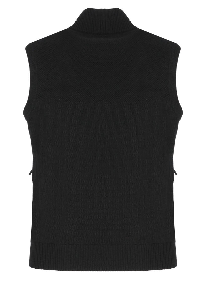 Canada Goose Black Hybridge Knit Padded Vest