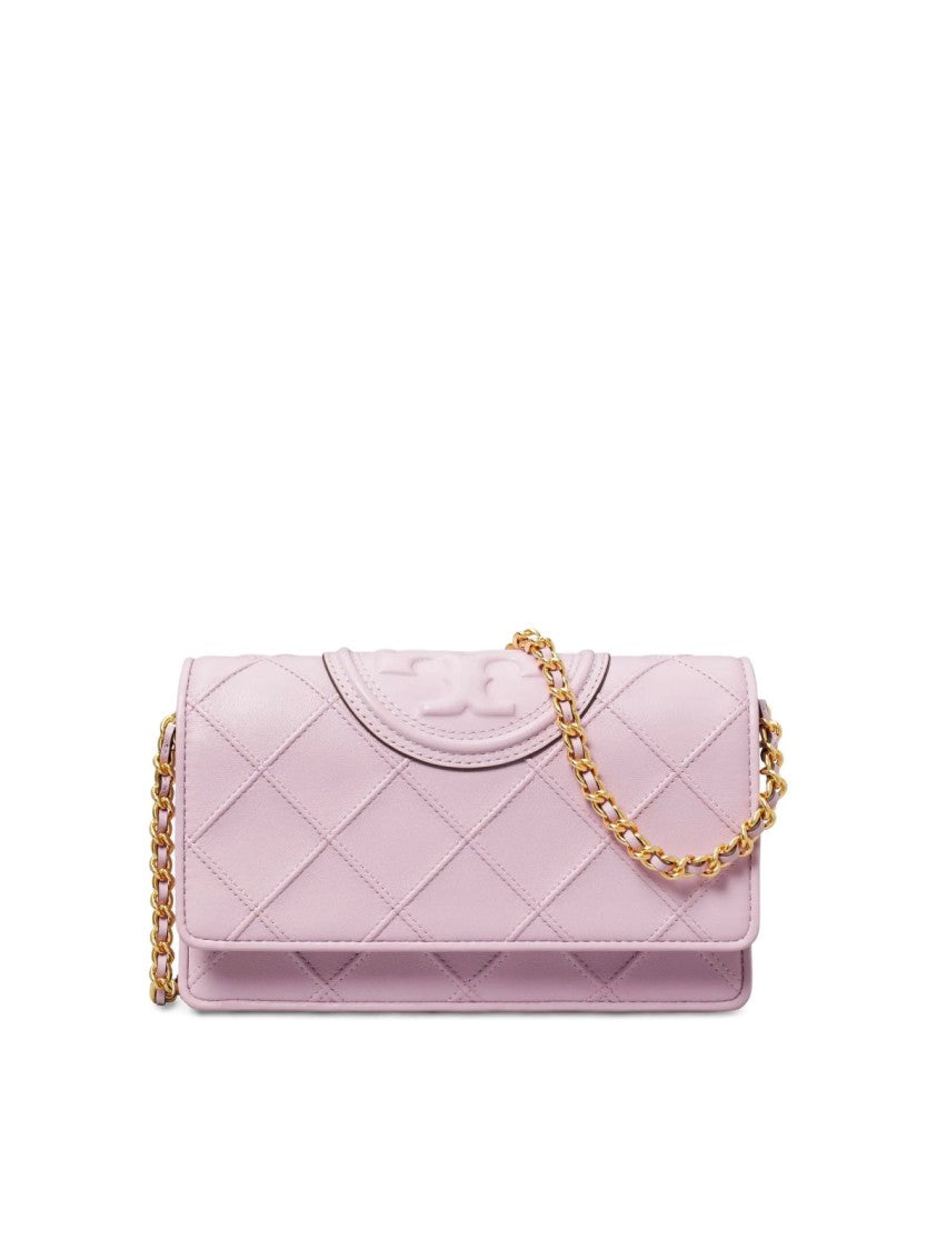 Tory Burch Fleming Logo Wallet On Chain Crossbody Bag