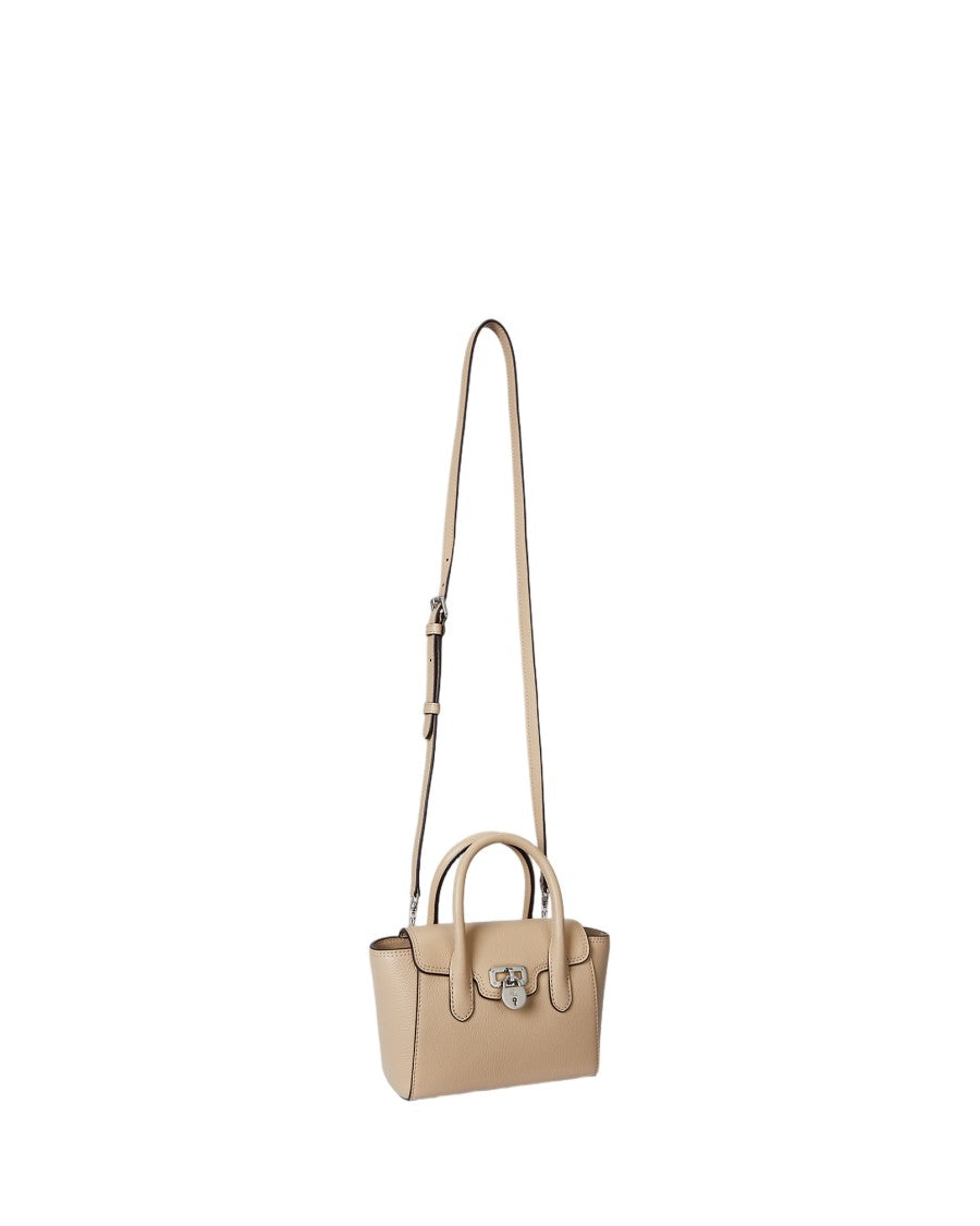 Lauren Ralph Lauren Structured Sand Dune Leather Satchel