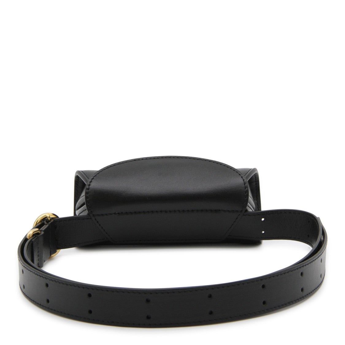 Jil Sander Black Leather Crossbody Bag With Gold-Tone Hardware