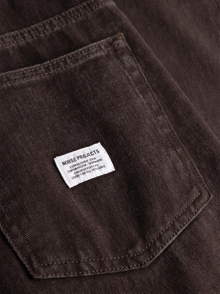 Norse Projects Relaxed-Fit Five-Pocket Twill Shorts With Resist Dyeing