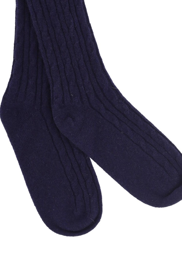 Eleventy Fine Cashmere Cable Socks