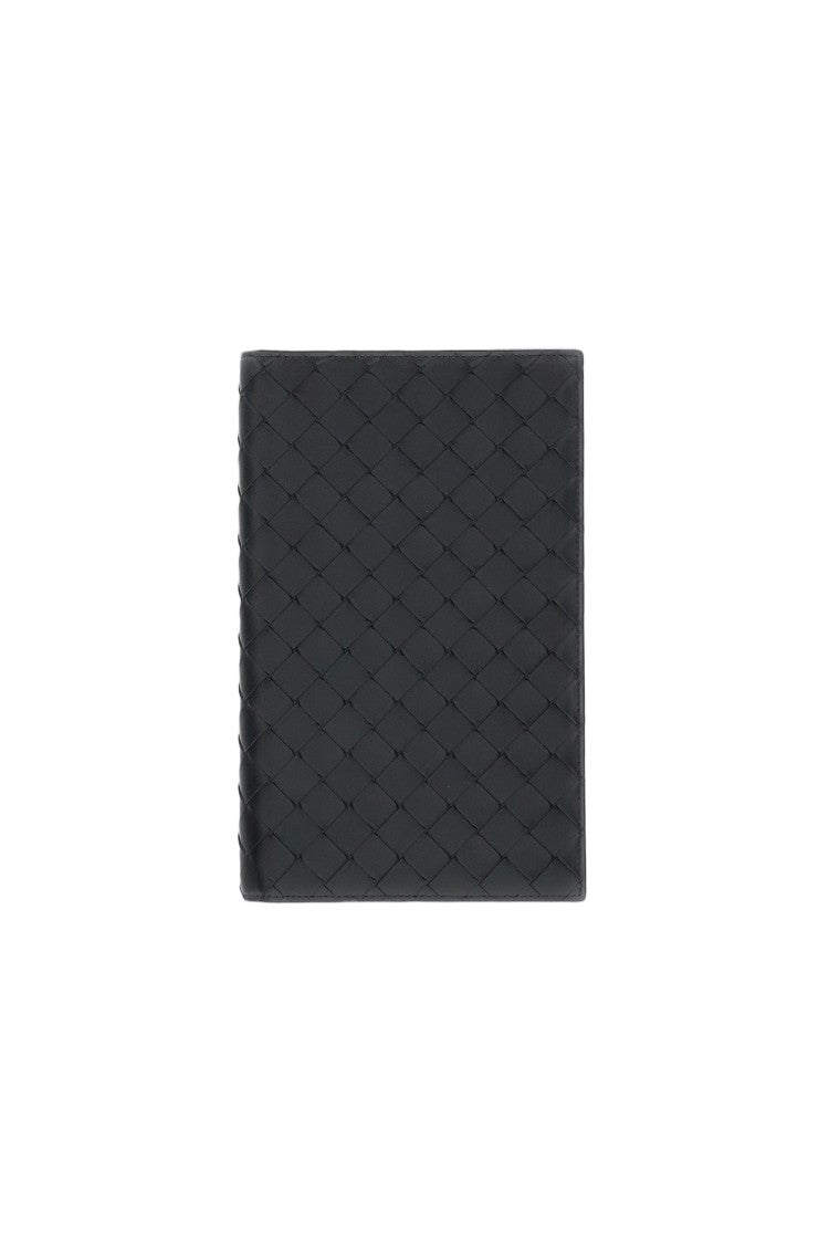 Bottega Veneta Braided Calfskin Leather Travel Case With Silver-Finish Hardware