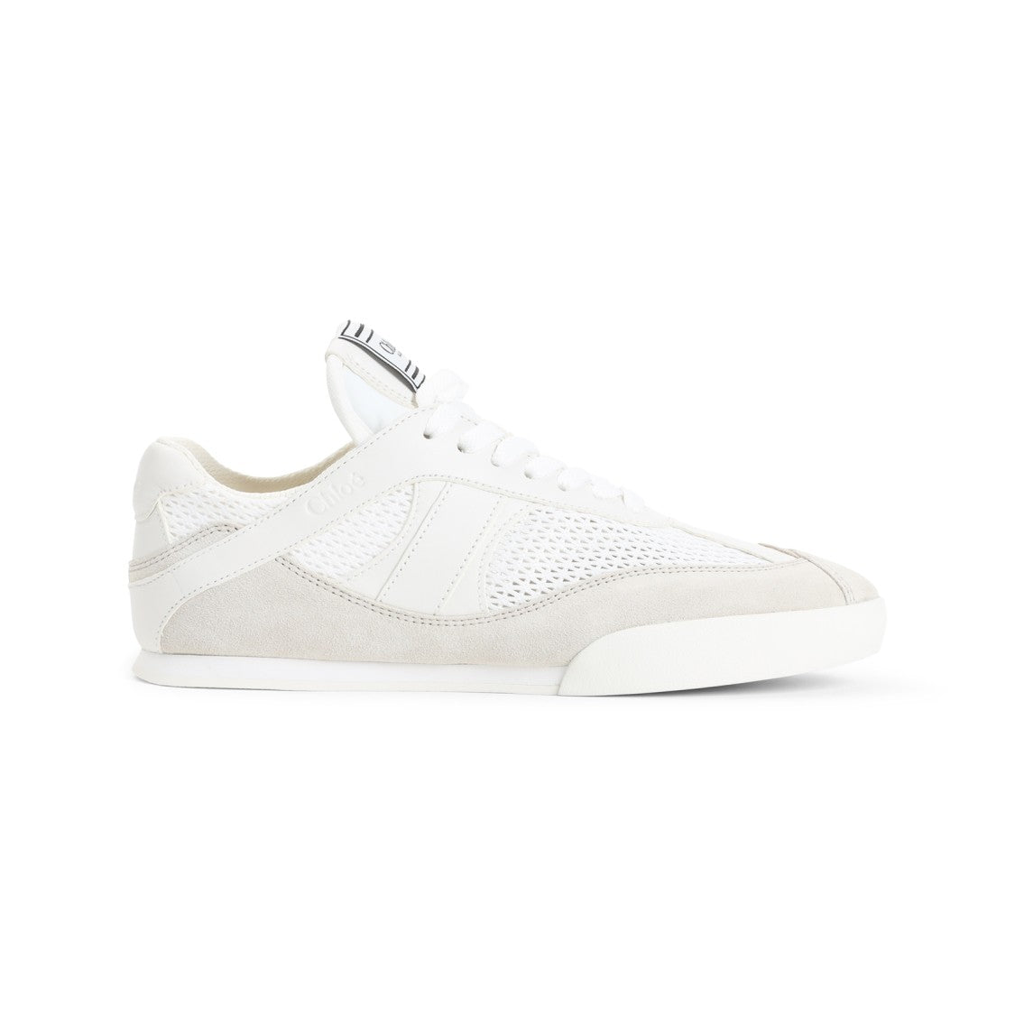 Chloé Nude Tone Sneakers With Mesh