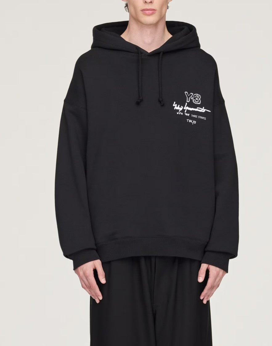 Y-3 Merch Graphic Logo Hoodie