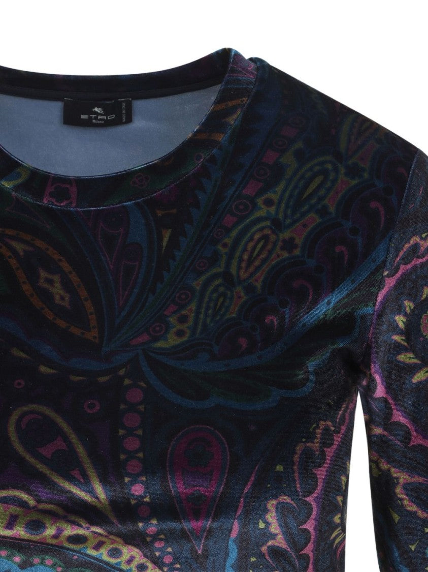 Etro Long-Sleeved Top In Paisley Print