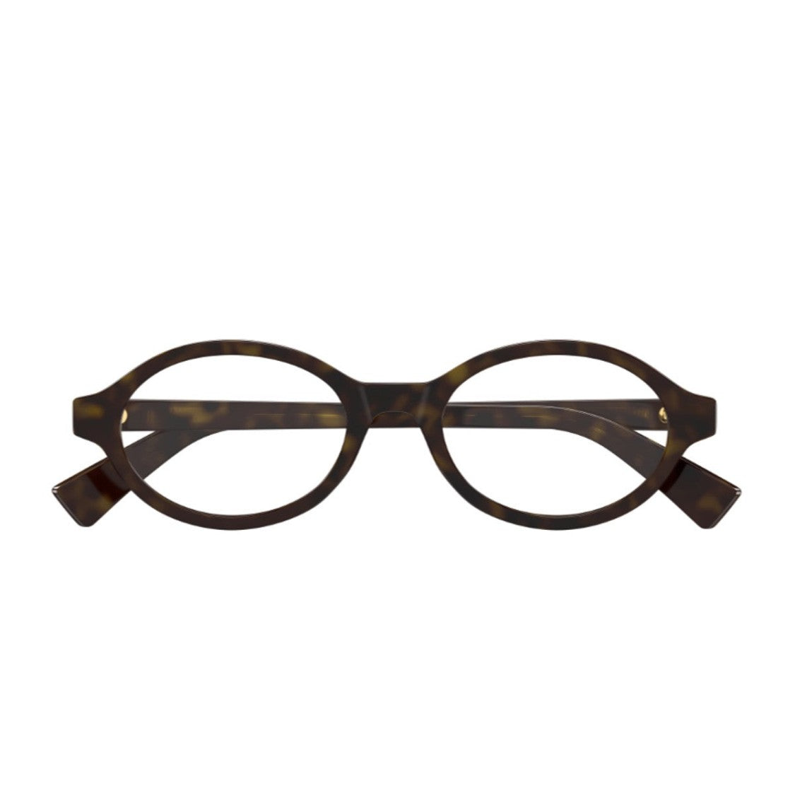 Bottega Veneta Havana Bv1367o Linea Triangle Acetate Oval Sunglasses