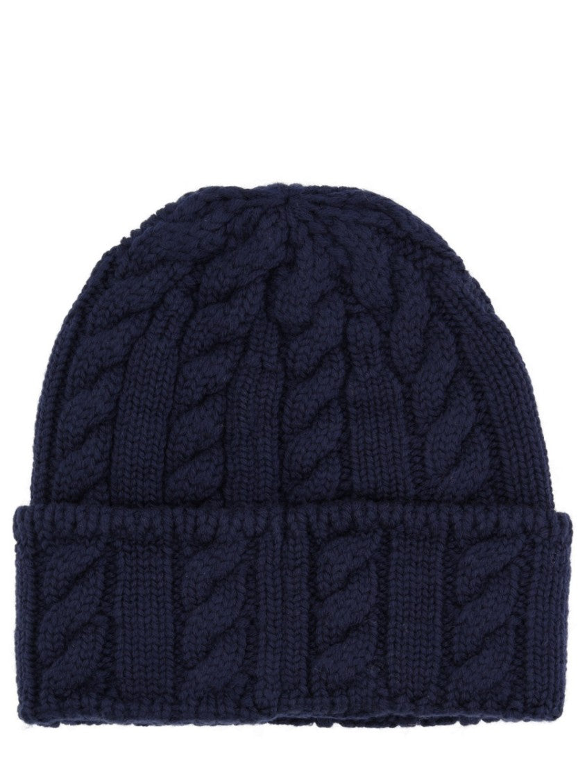 Bally Cable Knit Merino Wool Hat