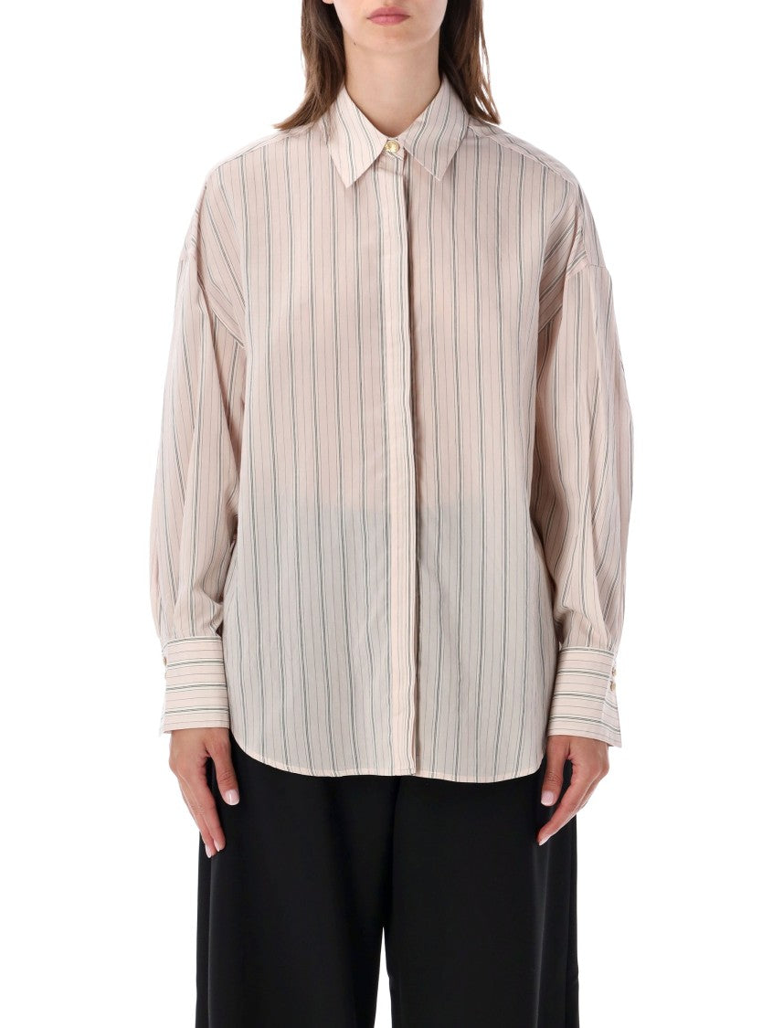 Sessùn Mabel Loose-Fit Vertical Stripe Shirt