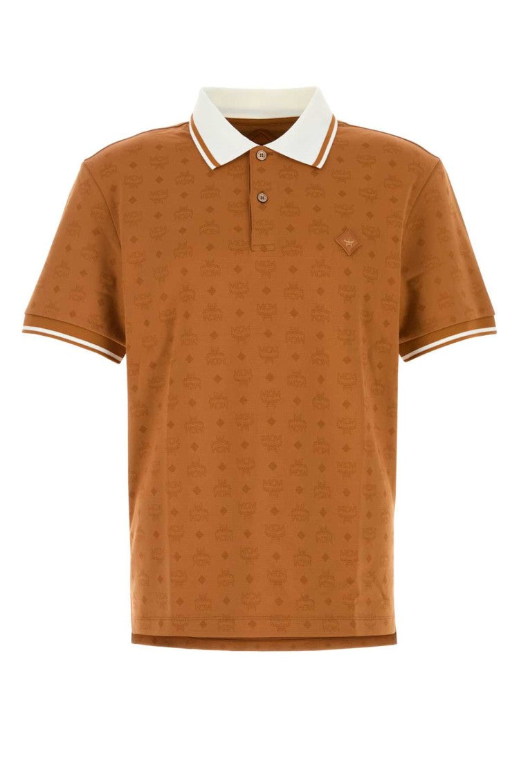 Mcm Orange Piquet Polo Shirt