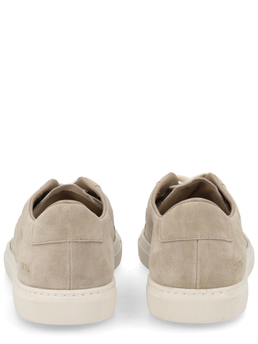 Common Projects White Achilles Suede Low-Top Sneakers