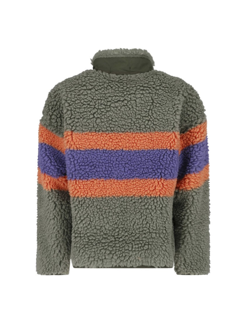 Polo Ralph Lauren Multicolor Teddy-Textured Zip Jacket With Long Sleeves