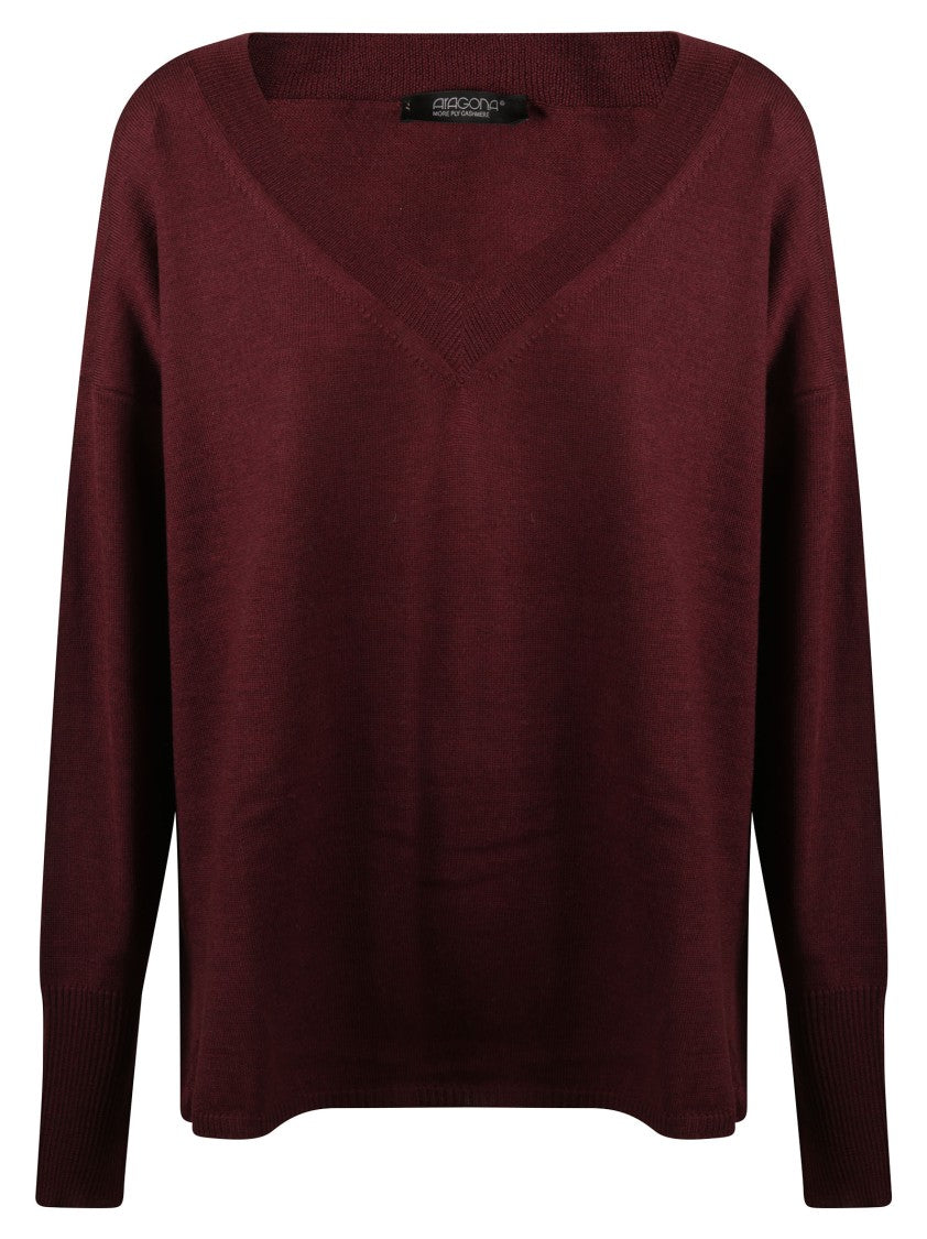 Aragona Deep V-Neck Virgin Wool Sweater