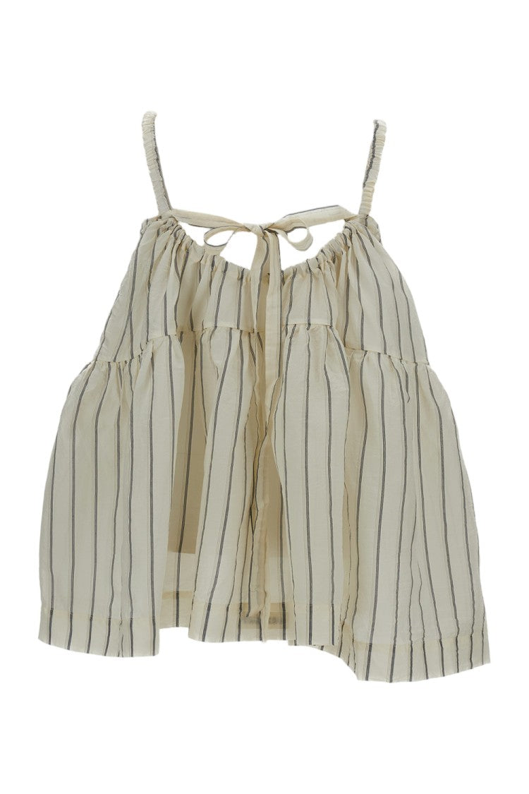 Casey & Casey Silk Striped Tank Top