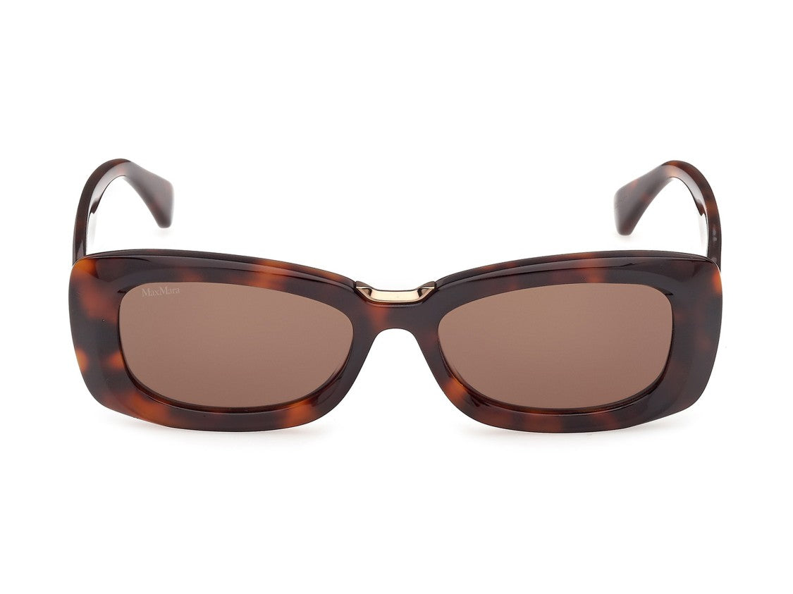 Max Mara Tortoiseshell Mm0197 Oversized Square Acetate Sunglasses