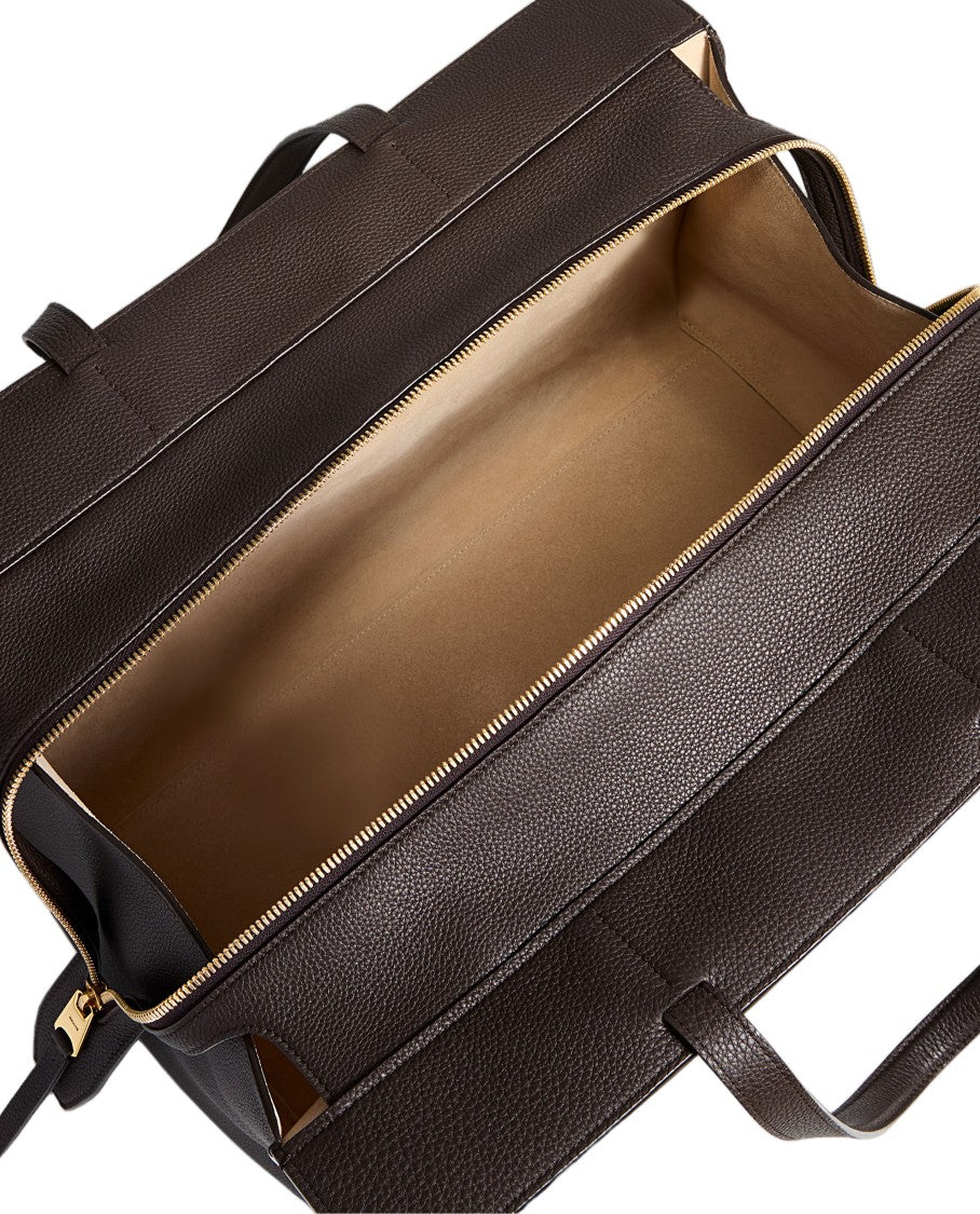 Khaite Structured Crosby Shoulder Bag With Textured Finish And Spacious Interior