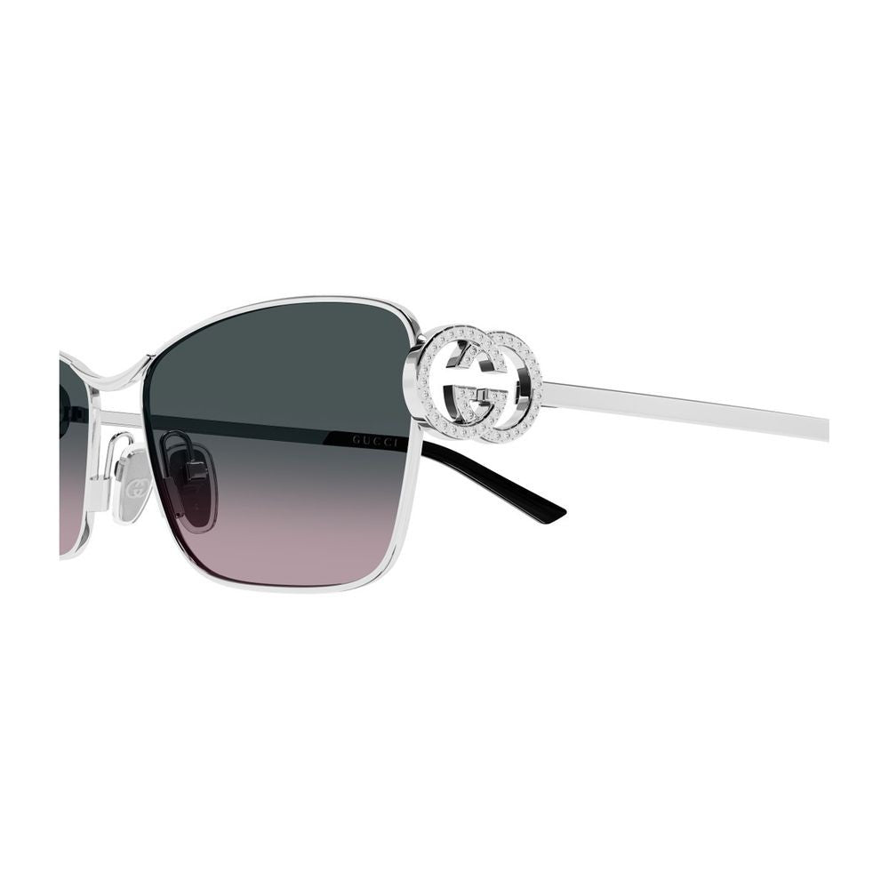 Gucci Gg2045s 002 Silver Grey Sunglasses