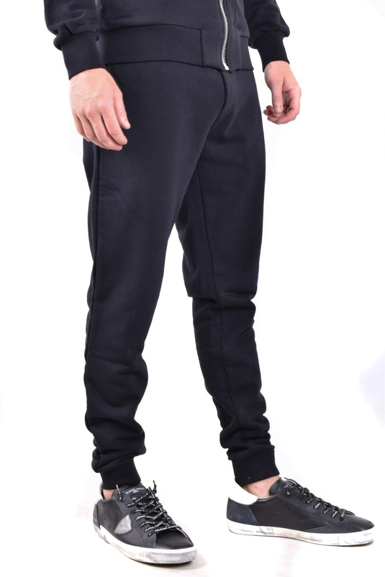 Philipp Plein Black Cotton-Polyester Jogger Sweatpants