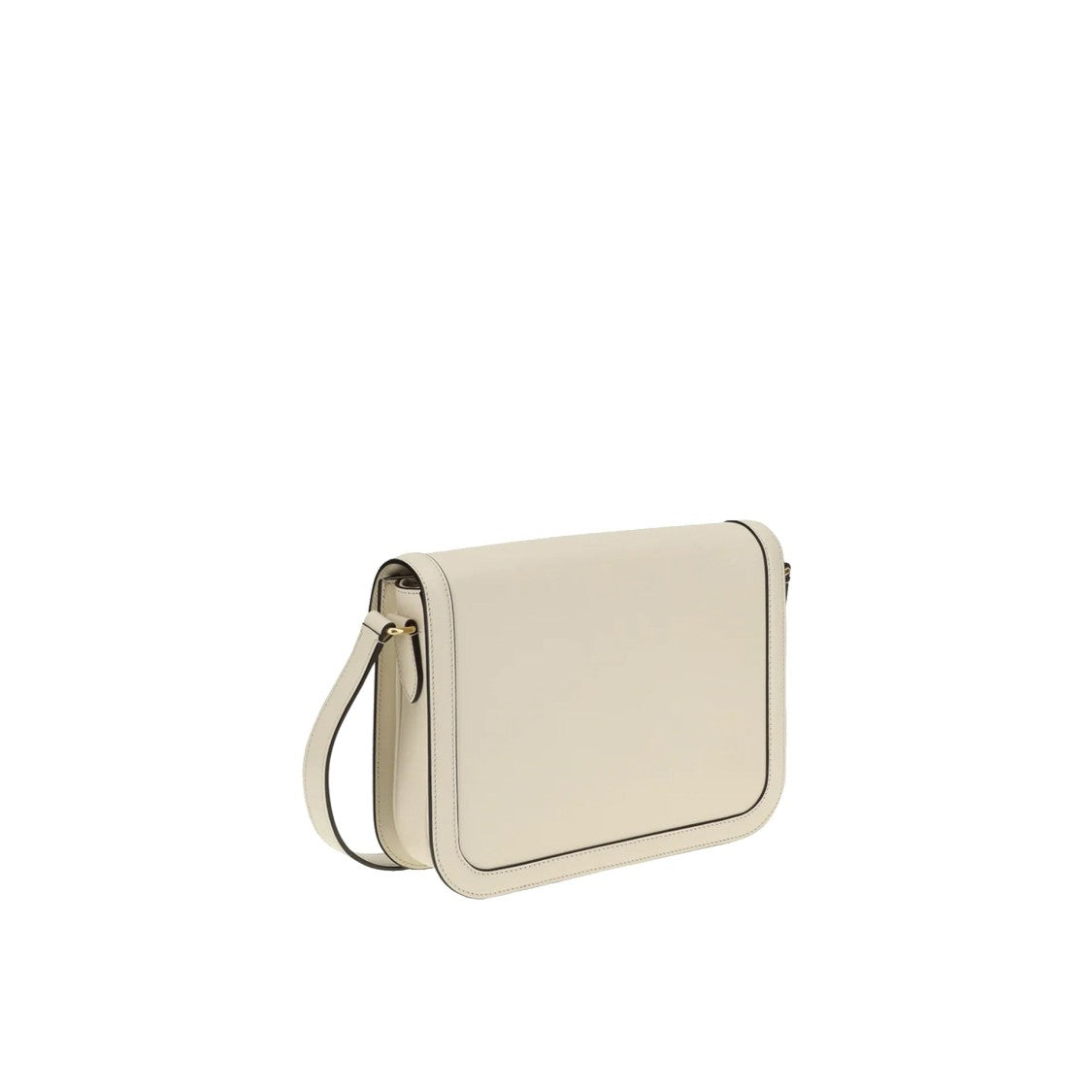 Valentino Garavani Compact White Leather Shoulder Bag