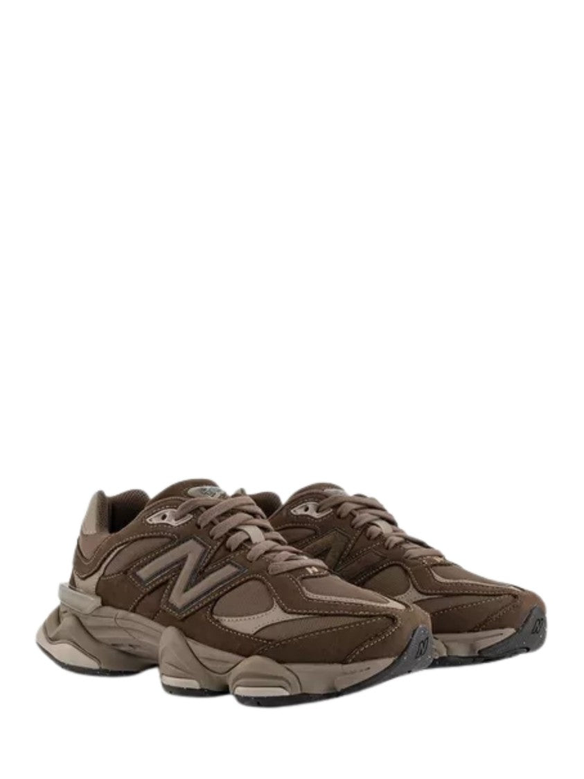 New Balance Brown Suede Details Mesh Sneakers