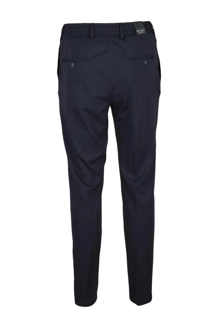 Berry & Brian Berry & Brian Viscose Stretch Trousers - Blue