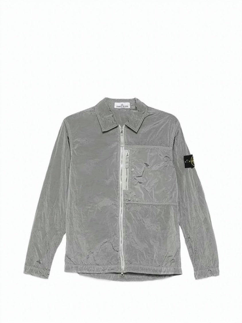 Stone Island Lightweight Long-Sleeve Shirt With Zippered Details