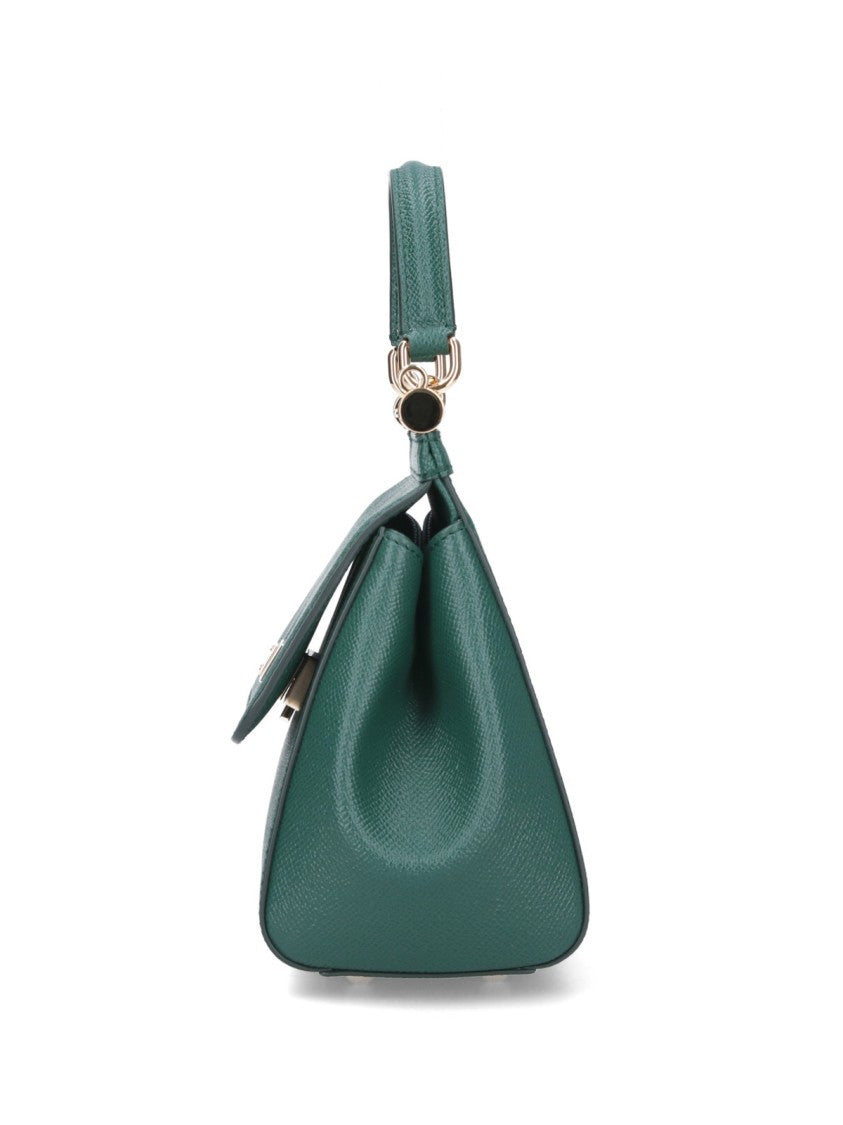 Dolce & Gabbana Sicily Green Medium Calfskin Shoulder Bag