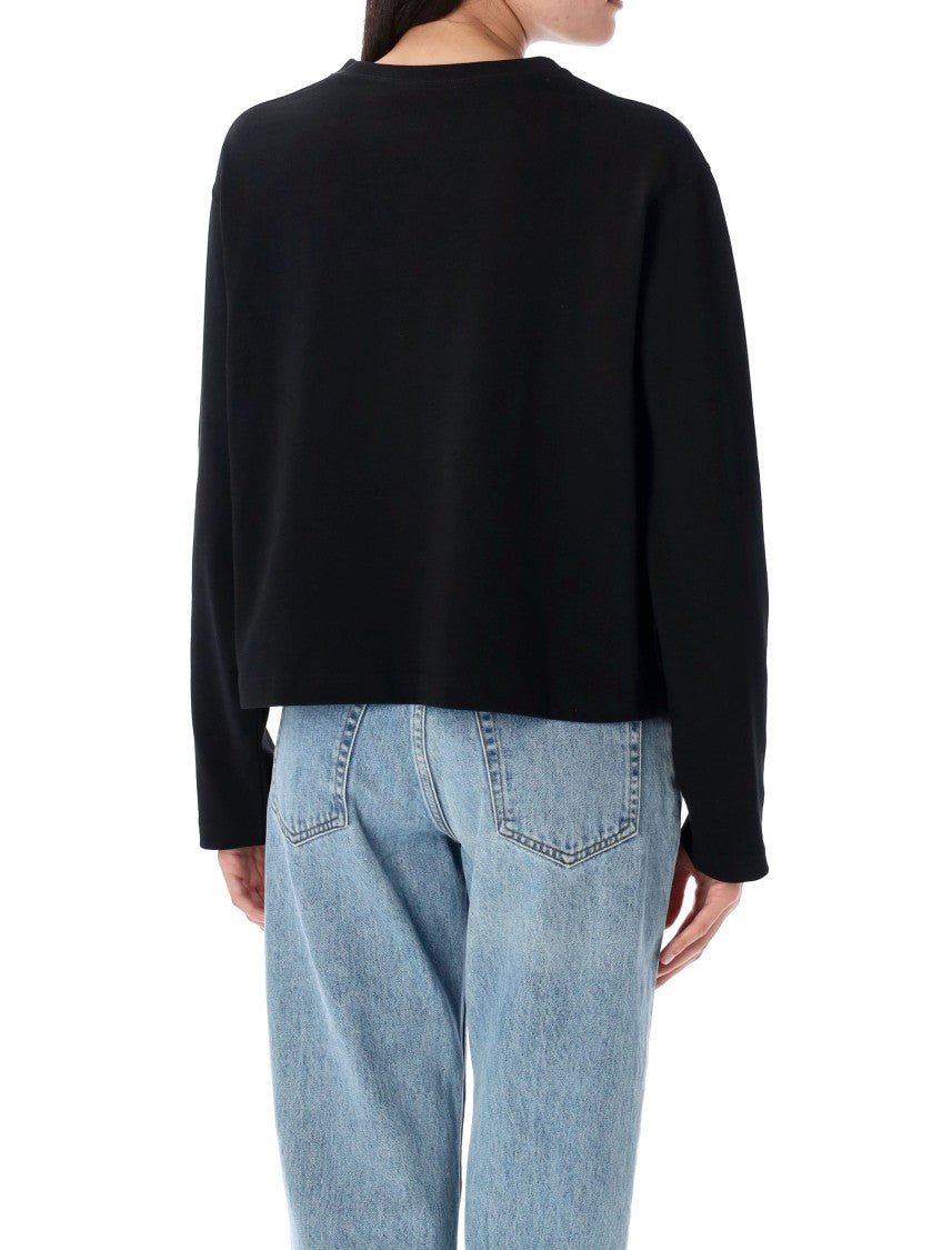 Polo Ralph Lauren Cropped Shrunken Fit Jersey Long-Sleeve T-Shirt