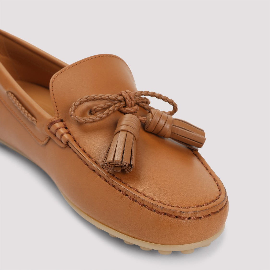 Tod's Kenia Dark Brown Leather Loafers